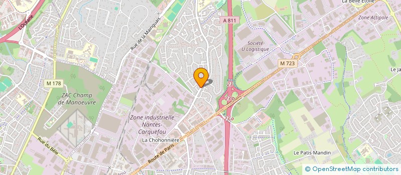 localisation de l'entreprise BL PATRIMOINE  CARQUEFOU