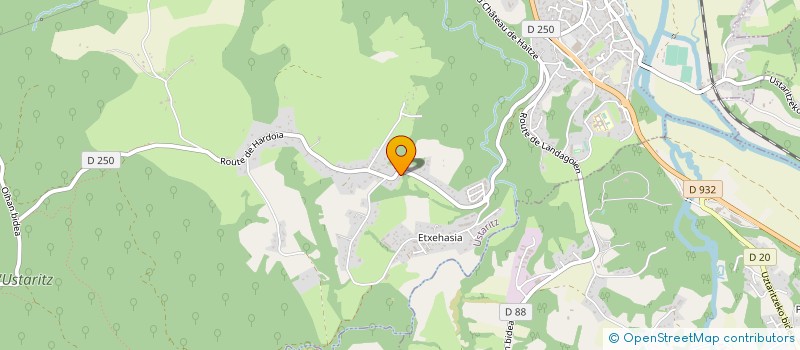 localisation de l'entreprise BL PAYSAGES  USTARITZ