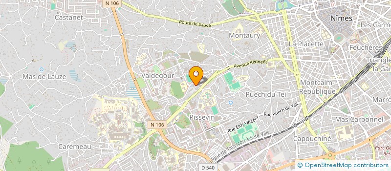 localisation de l'entreprise BL PAYSAGES  NIMES