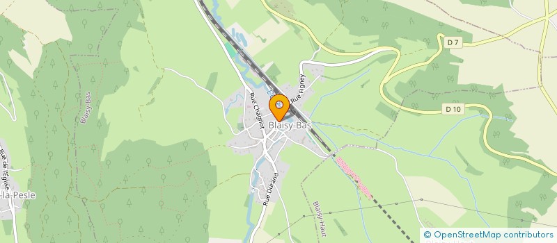 localisation de l'entreprise BL PEINTURE  BLAISY-BAS