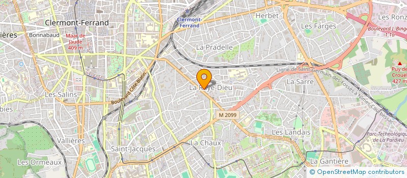 localisation de l'entreprise BL PROJECT  CLERMONT-FERRAND