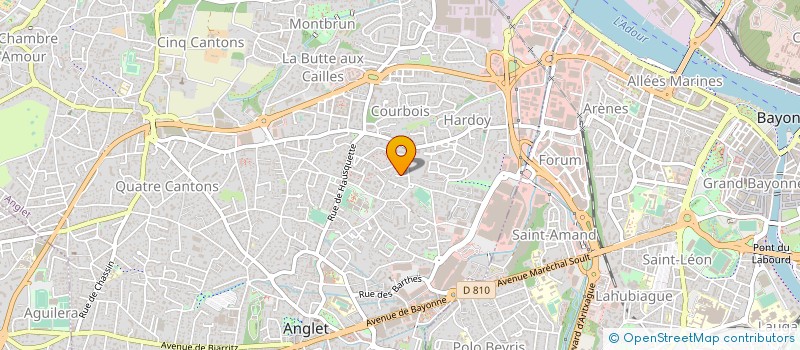 localisation de l'entreprise BL RENOVATION à ANGLET