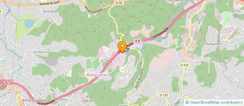 localisation de l'entreprise BL RESEAUX à MOUGINS