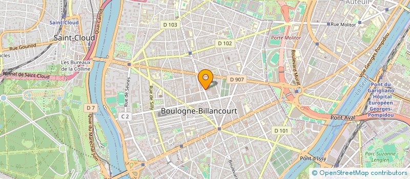 localisation de l'entreprise BL RESTAURATION à BOULOGNE-BILLANCOURT