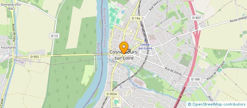 localisation de l'entreprise BL SAS BM COIFFURE à COSNE-COURS-SUR-LOIRE