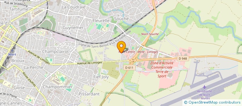 localisation de l'entreprise BL - SCO à NIORT