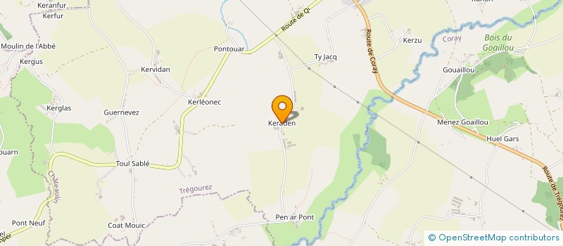 localisation de l'entreprise BL SOLAIRE  TREGOUREZ