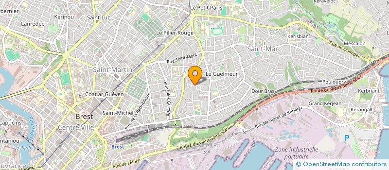 localisation de l'entreprise BL SURCOUF à BREST