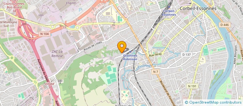 localisation de l'entreprise BL TP à CORBEIL-ESSONNES
