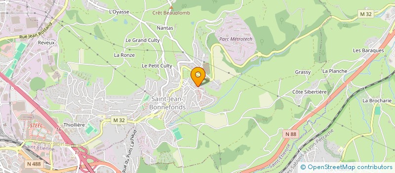 localisation de l'entreprise BL TRANSPORTS EXPRESS  SAINT-JEAN-BONNEFONDS