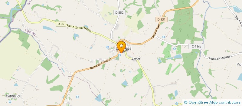 localisation de l'entreprise BL2S  POUY-ROQUELAURE