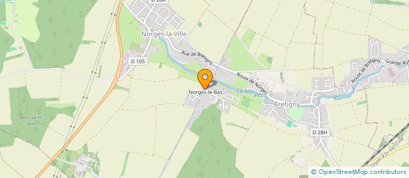 localisation de l'entreprise BL4D  NORGES-LA-VILLE