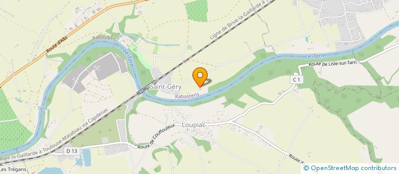 localisation de l'entreprise BLA BLA 81  RABASTENS