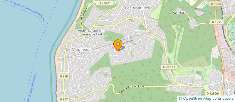 localisation de l'entreprise BLA FINANCES à LA TESTE-DE-BUCH