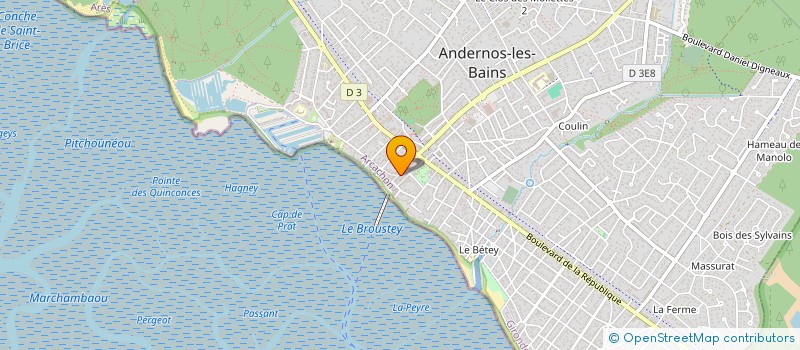 localisation de l'entreprise BLABLA DISTRIBUTION à ANDERNOS-LES-BAINS