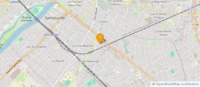 localisation de l'entreprise BLABS à SARTROUVILLE