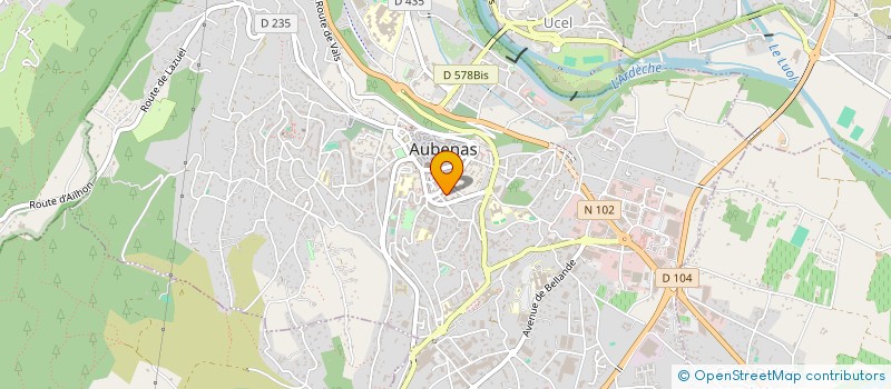 localisation de l'entreprise BLAC ARCHITECTES & ASSOCIES à AUBENAS