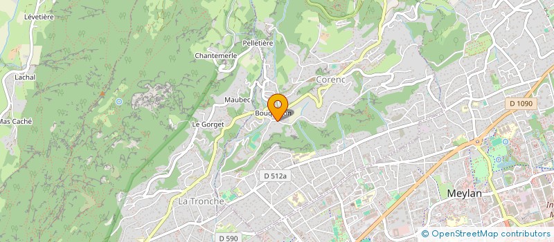 localisation de l'entreprise BLACHE BERRIAT  CORENC