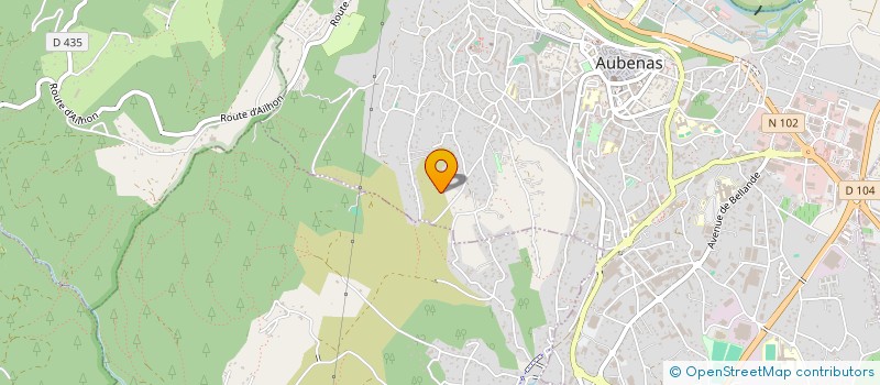 localisation de l'entreprise BLACHE GREGORY  AUBENAS