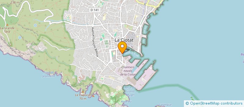 localisation de l'entreprise BLACHERENEO  LA CIOTAT