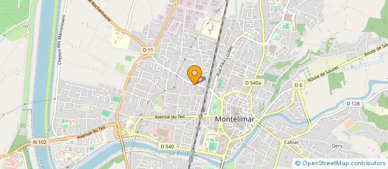 localisation de l'entreprise BLACHIER-LIVRAISONS-EXPRESS à MONTELIMAR