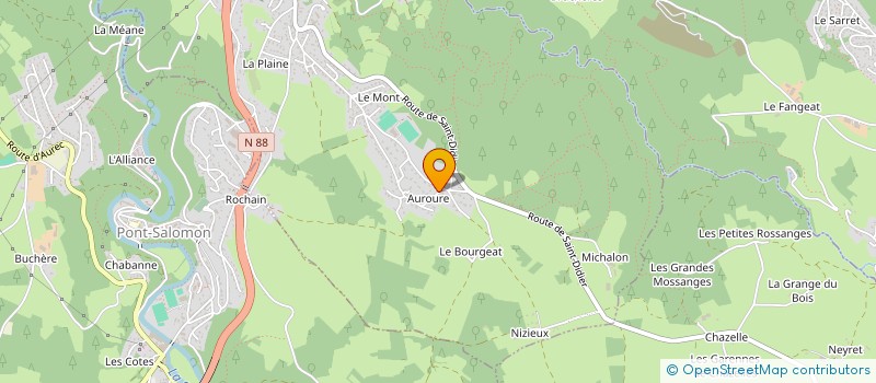 localisation de l'entreprise BLACHON A.T.P.  SAINT-FERREOL-D'AUROURE