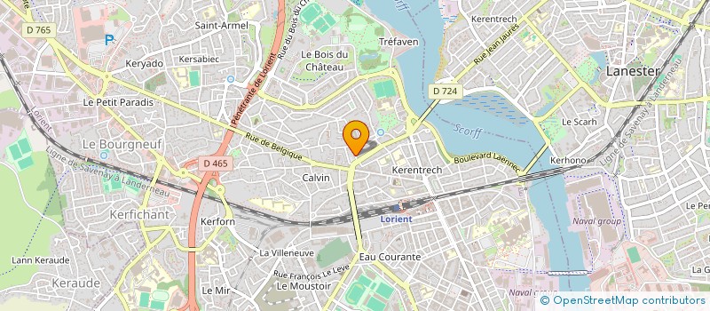 localisation de l'entreprise BLACK 7  LORIENT