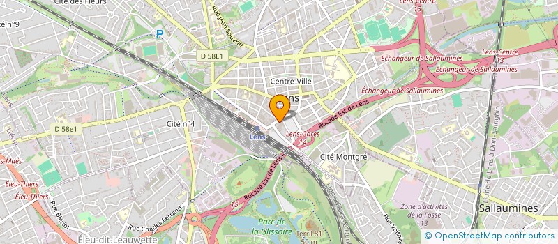 localisation de l'entreprise BLACK AREA  LENS