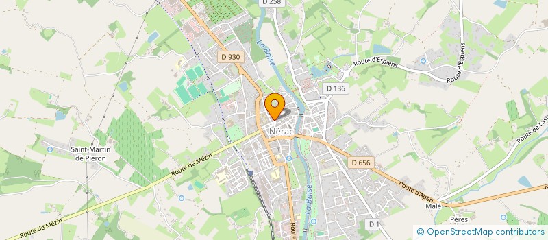 localisation de l'entreprise BLACK BARBER  NERAC