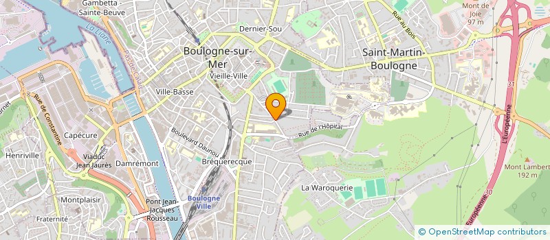 localisation de l'entreprise BLACK CAP'S à BOULOGNE-SUR-MER