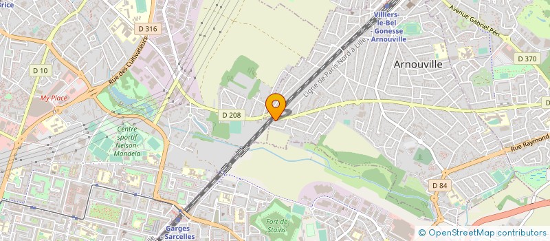 localisation de l'entreprise BLACK CAR  ARNOUVILLE