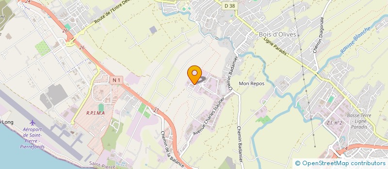 localisation de l'entreprise BLACK CARS  SAINT-PIERRE