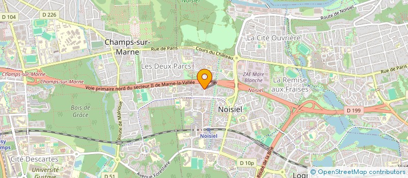 localisation de l'entreprise BLACK CARS CD  NOISIEL