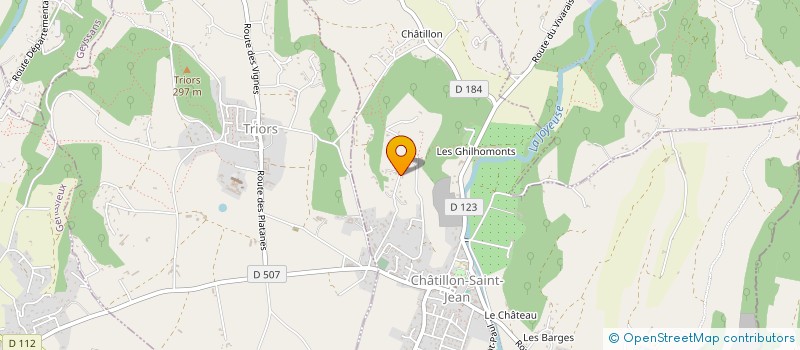 localisation de l'entreprise BLACK CAT EVENTS  CHATILLON-SAINT-JEAN