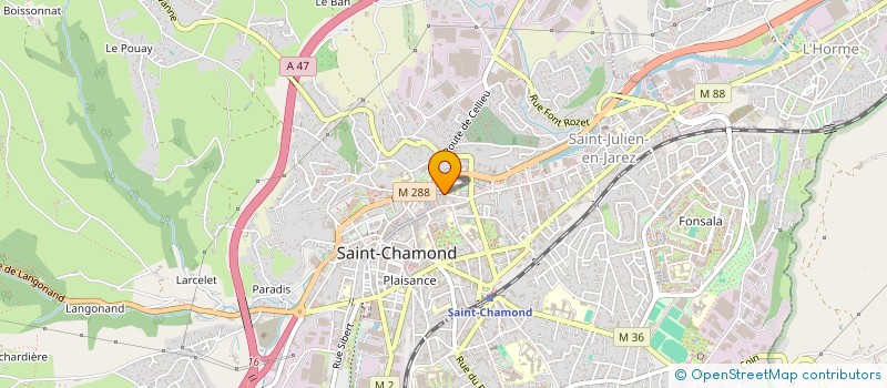 localisation de l'entreprise BLACK CAT LTD  SAINT-CHAMOND