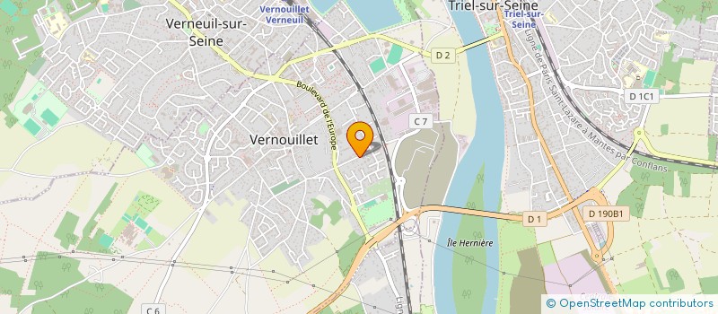 localisation de l'entreprise BLACK DUCK à VERNOUILLET