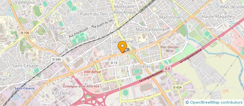 localisation de l'entreprise BLACK DUNE à NIMES