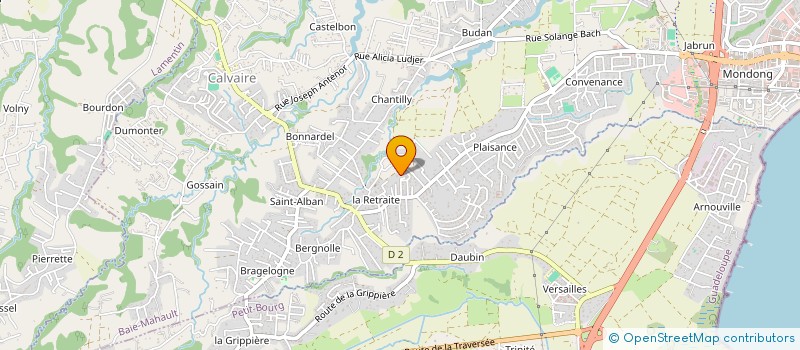 localisation de l'entreprise BLACK EXCELLENCE  BAIE-MAHAULT