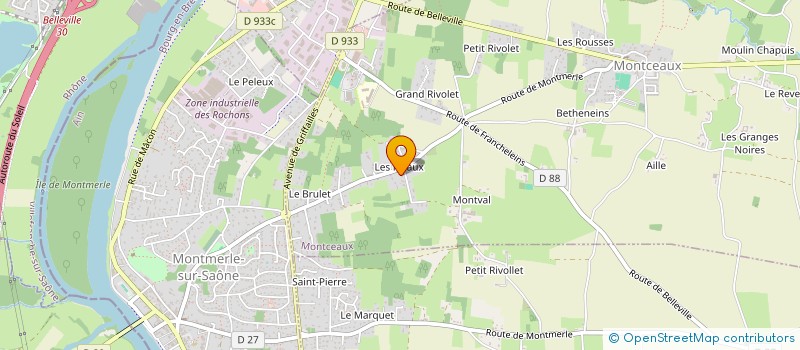 localisation de l'entreprise BLACK HORSE  MONTCEAUX