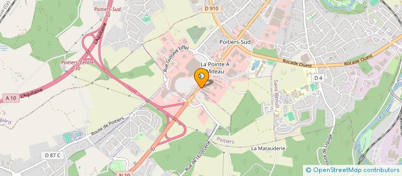 localisation de l'entreprise BLACK HOUSE SARL à POITIERS