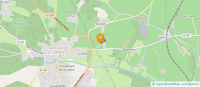 localisation de l'entreprise BLACK IRON  SAINT-LAURENT-MEDOC