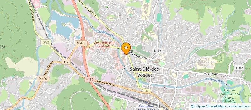 localisation de l'entreprise BLACK JACK à SAINT-DIE-DES-VOSGES