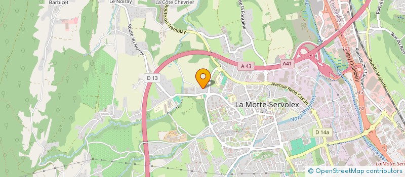 localisation de l'entreprise BLACK JACK BAND  LA MOTTE-SERVOLEX