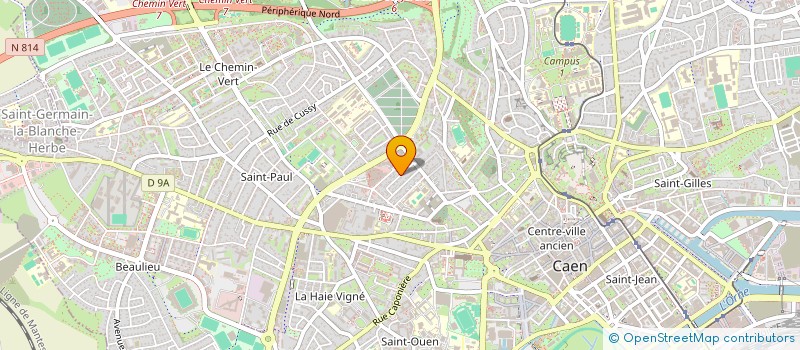 localisation de l'entreprise BLACK LAB à CAEN