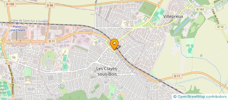 localisation de l'entreprise BLACK LOCATION  LES CLAYES-SOUS-BOIS
