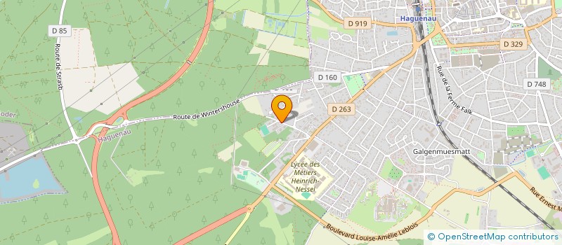 localisation de l'entreprise BLACK MOON  HAGUENAU