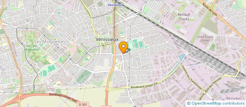 localisation de l'entreprise BLACK-ONE  VENISSIEUX