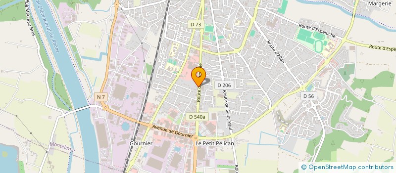 localisation de l'entreprise BLACK ONE  MONTELIMAR