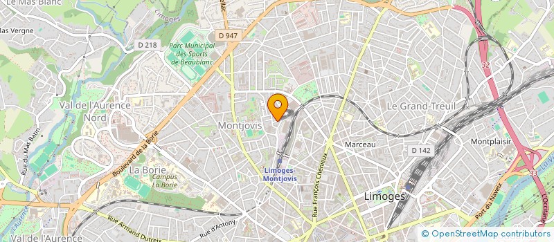 localisation de l'entreprise BLACK-OUT EN SCENE à LIMOGES