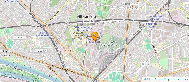 localisation de l'entreprise BLACK PEARL  VILLETANEUSE